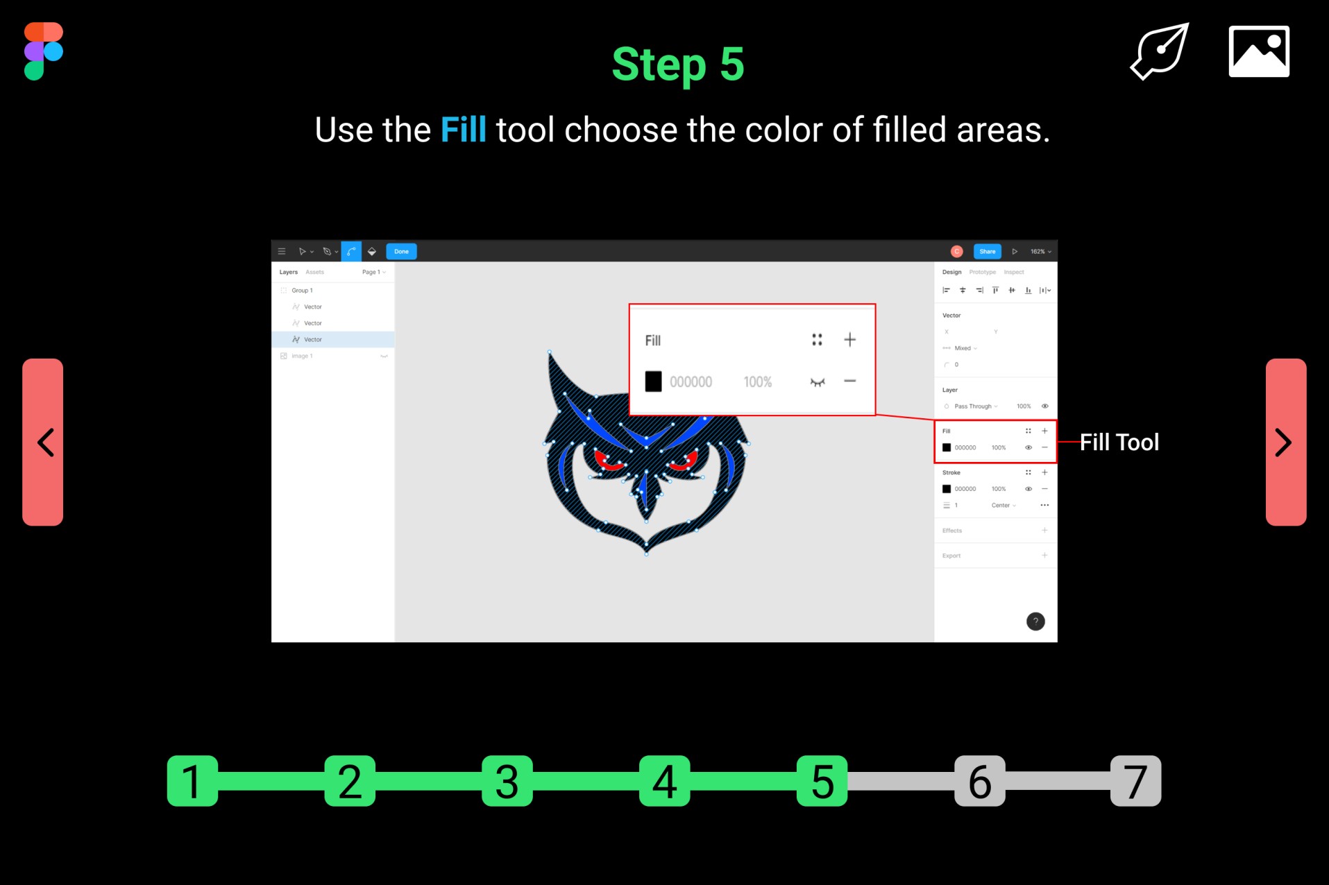 Figma pen tool tutorial step number 5