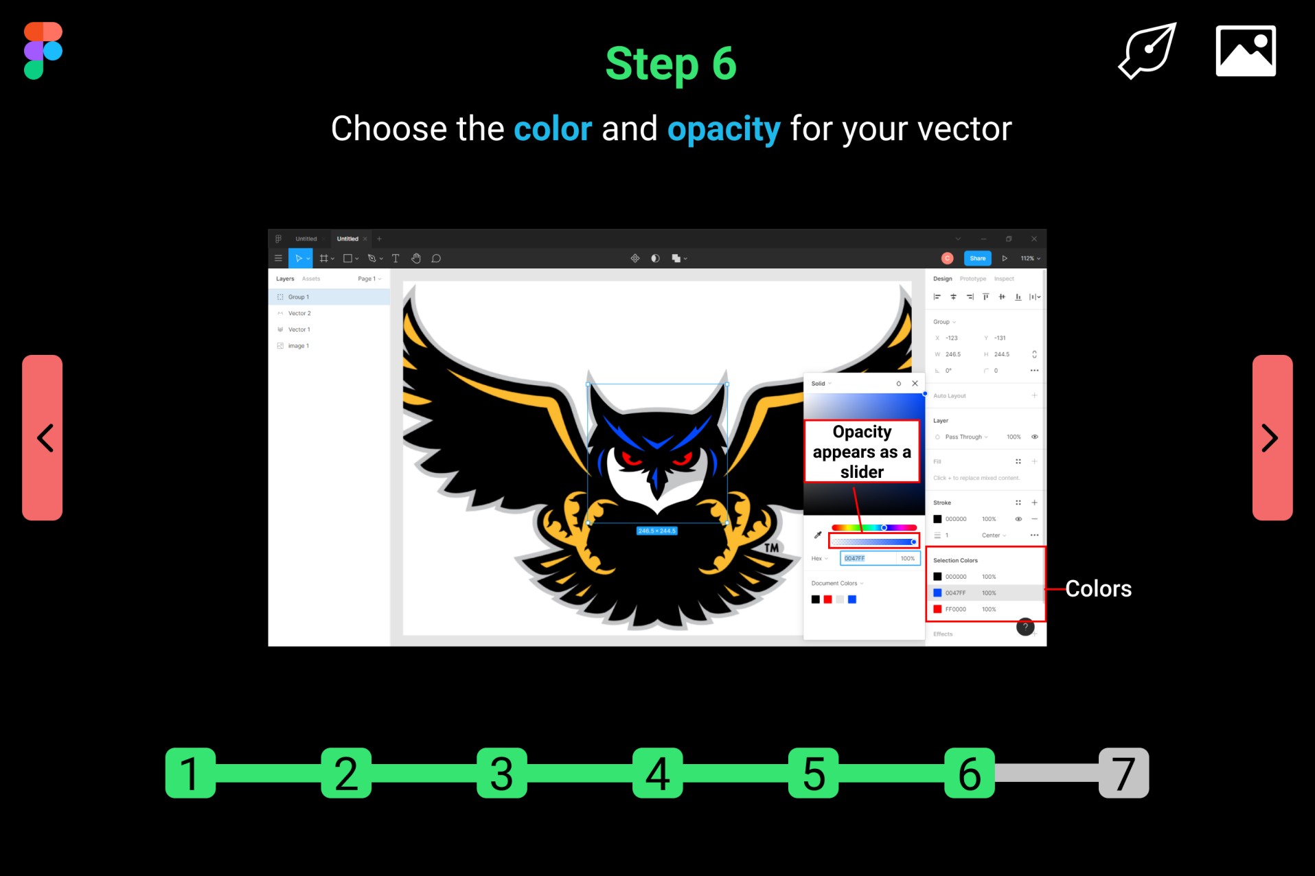 Figma pen tool tutorial step number 6