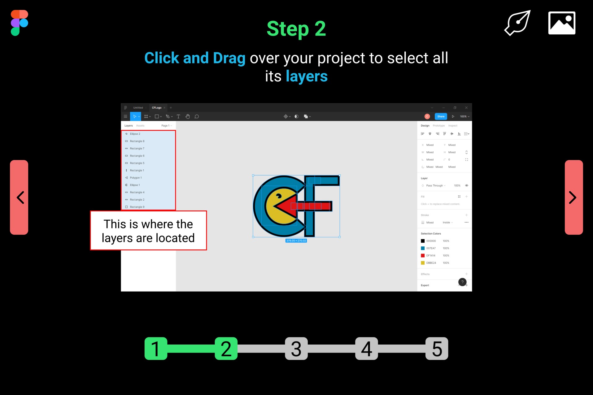 Figma vector image tutorial step number 2