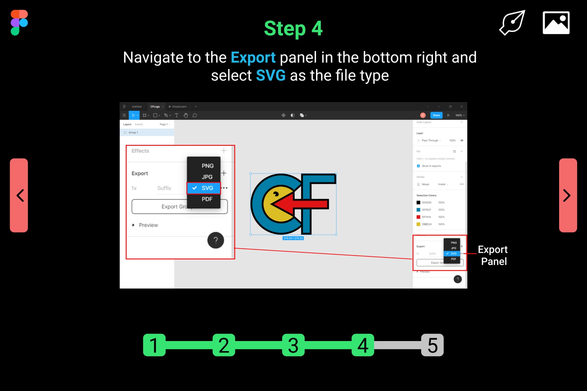 Figma vector image tutorial step number 4