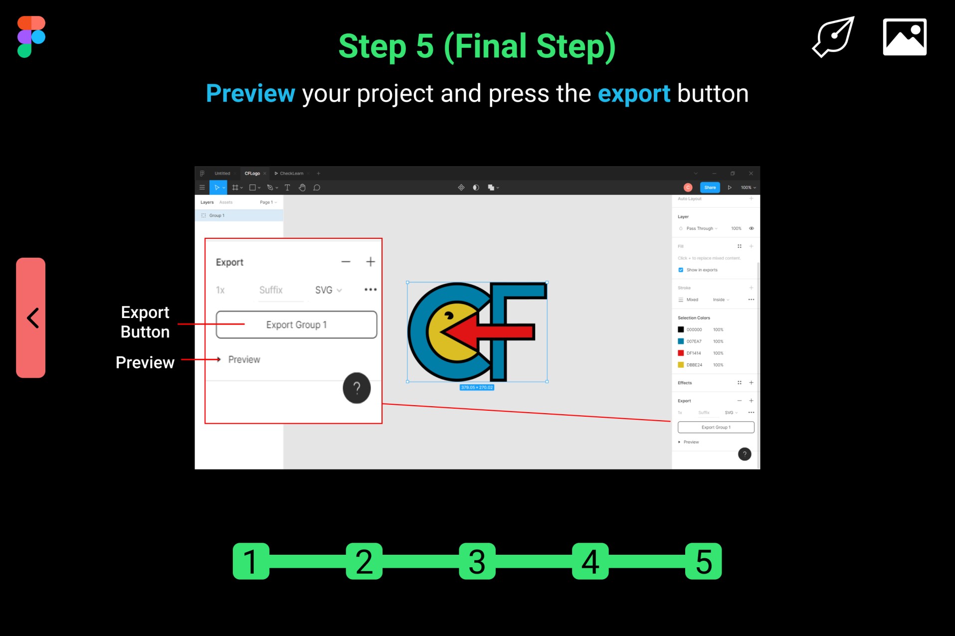 Figma vector image tutorial step number 5