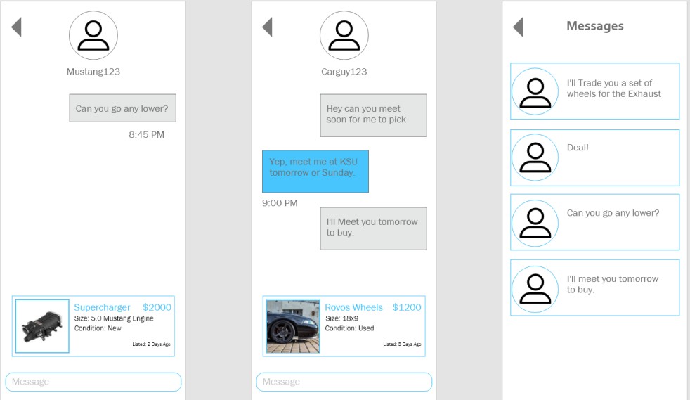 Final app screen captures